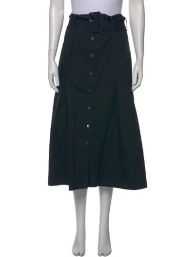 Pre-owned Staud Midi Length Skirt In Blue