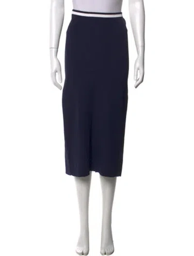 Pre-owned Staud Midi Length Skirt In Blue