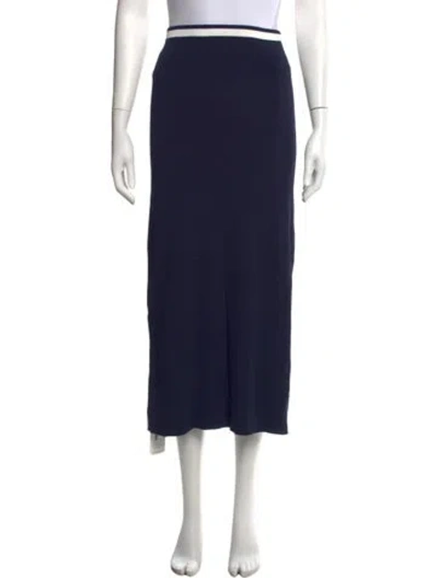 Pre-owned Staud Midi Length Skirt In Blue