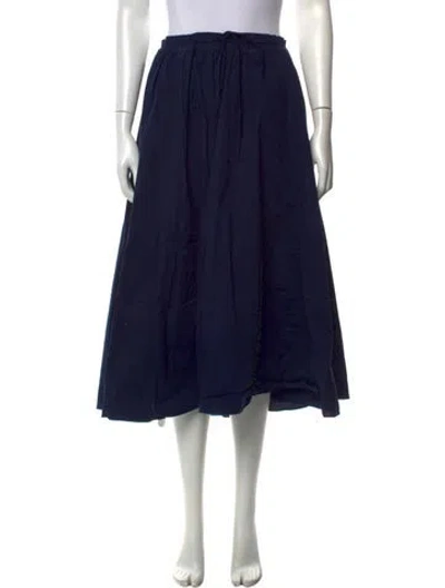 Pre-owned Staud Midi Length Skirt In Blue