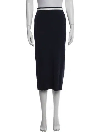 Pre-owned Staud Midi Length Skirt In Blue