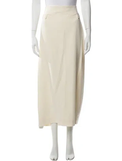 Pre-owned Staud Midi Length Skirt In Green