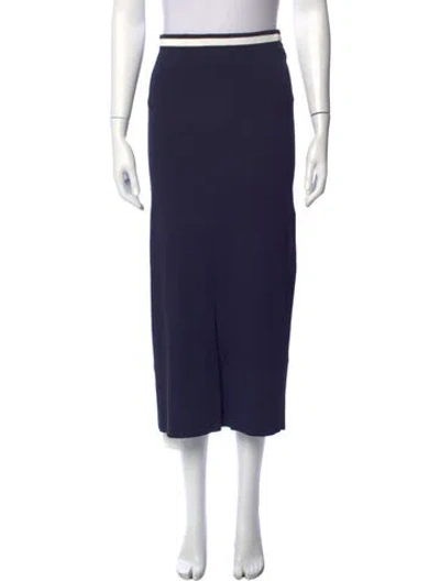 Pre-owned Staud Midi Length Skirt In Grey