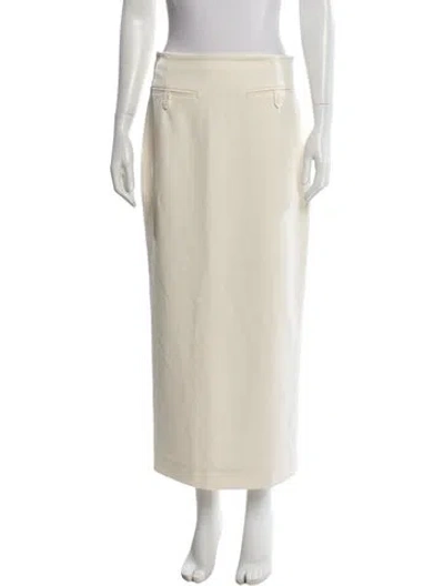 Pre-owned Staud Midi Length Skirt In Neutral