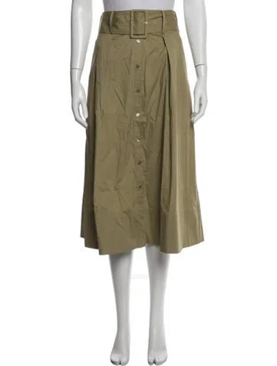Pre-owned Staud Midi Length Skirt In Neutral