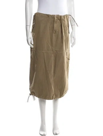 Pre-owned Staud Midi Length Skirt In Neutral