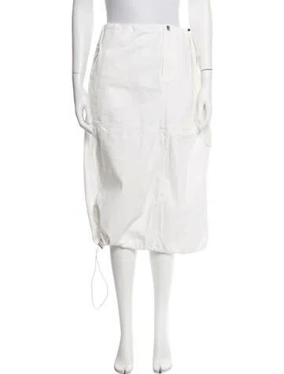 Pre-owned Staud Midi Length Skirt In Neutrals