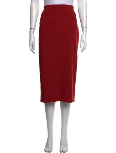 Pre-owned Staud Midi Length Skirt In Orange