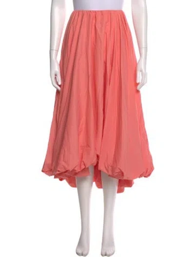 Pre-owned Staud Midi Length Skirt In Pink