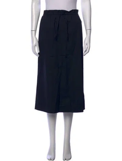 Pre-owned Staud Midi Length Skirt W/ Tags In Black/blue