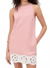 Staud Mika Linen Dress In Pink