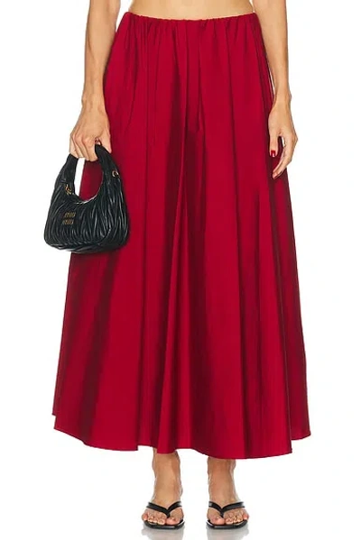 Staud Milano Skirt In Red