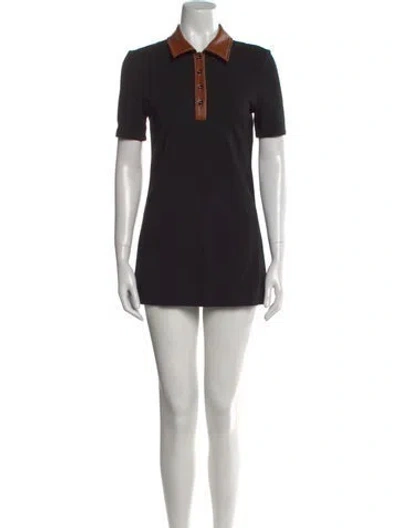 Pre-owned Staud Mini Dress In Black