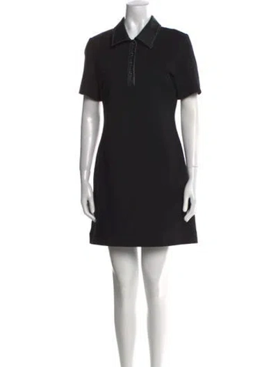 Pre-owned Staud Mini Dress In Black