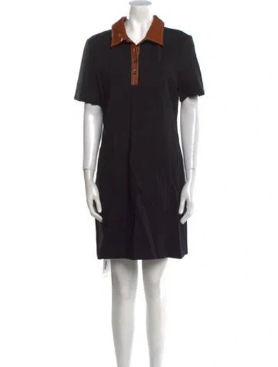 Pre-owned Staud Mini Dress In Black