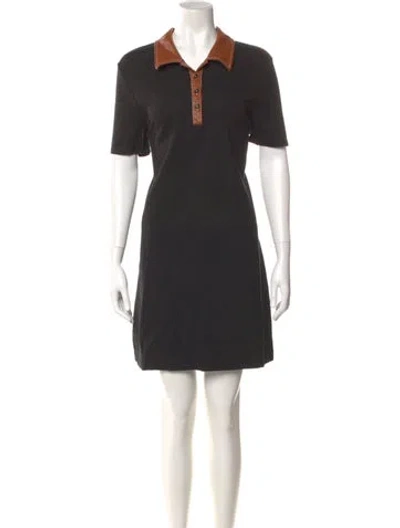 Pre-owned Staud Mini Dress In Black
