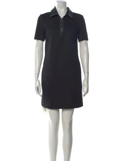 Pre-owned Staud Mini Dress In Black