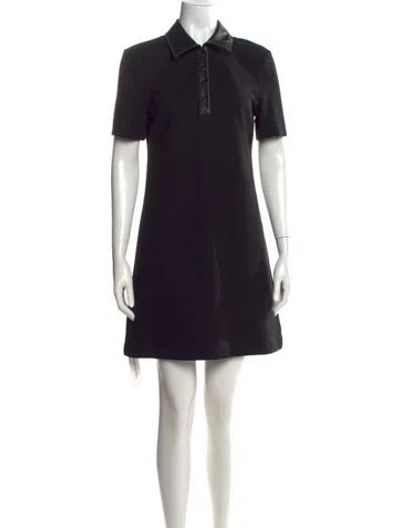 Pre-owned Staud Mini Dress In Black