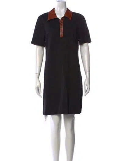 Pre-owned Staud Mini Dress In Black