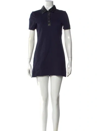 Pre-owned Staud Mini Dress In Blue