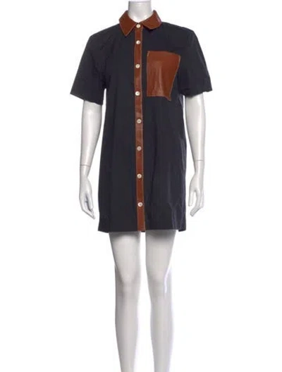 Pre-owned Staud Mini Dress In Blue