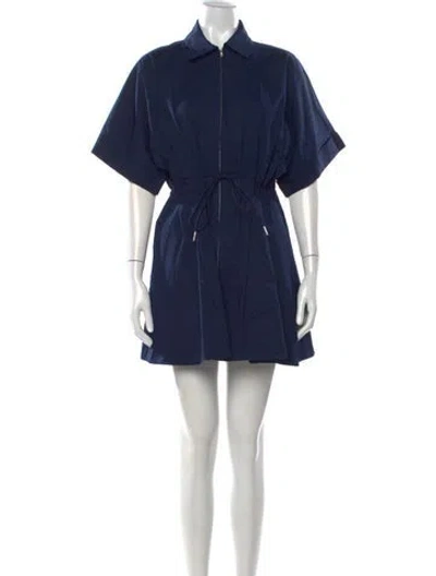 Pre-owned Staud Mini Dress In Blue