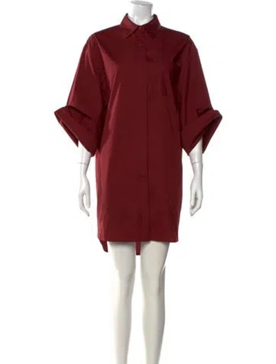 Pre-owned Staud Mini Dress In Brown
