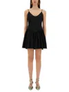Staud Sleeveless Mini Dress In Black