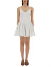 Staud Mini Dress Dena In White