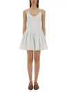 Staud Mini Dress "dena" In White