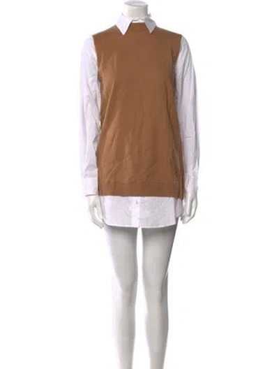 Pre-owned Staud Mini Dress In Neutral