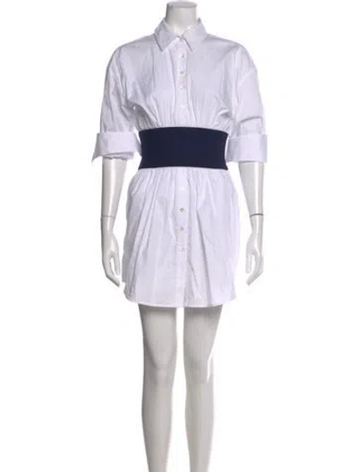 Pre-owned Staud Mini Dress In Neutral