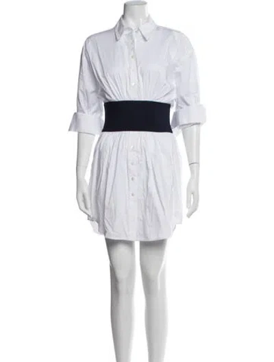 Pre-owned Staud Mini Dress In Neutral