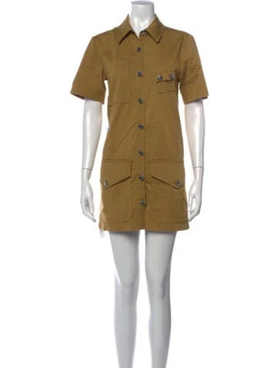 Pre-owned Staud Mini Dress In Neutrals