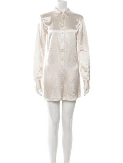 Pre-owned Staud Mini Dress In Neutrals