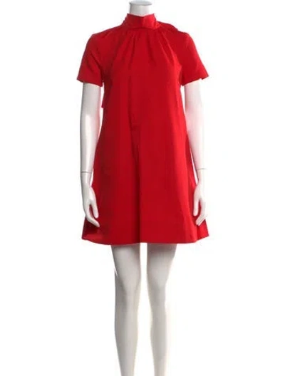 Pre-owned Staud Mini Dress In Red