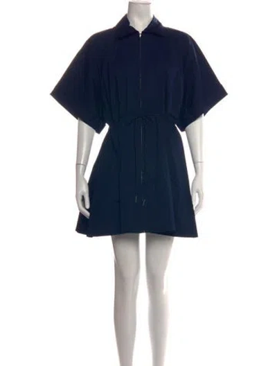 Pre-owned Staud Mini Dress W/ Tags In Blue