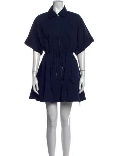 Pre-owned Staud Mini Dress W/ Tags In Blue