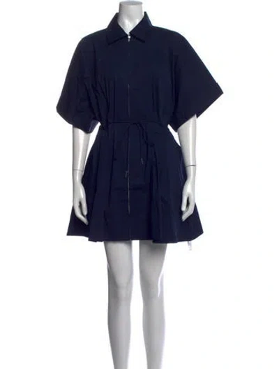 Pre-owned Staud Mini Dress W/ Tags In Blue