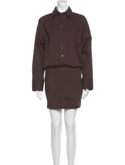 Pre-owned Staud Mini Dress W/ Tags In Brown