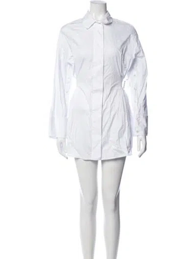 Pre-owned Staud Mini Dress W/ Tags In Neutral