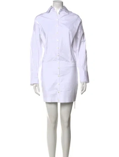 Pre-owned Staud Mini Dress In White