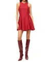 Staud Heike Sleeveless Wool-blend Mini Dress In Multi