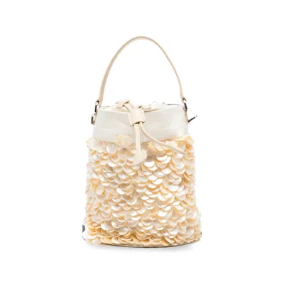 Staud Mini Lila Bucket Bag In Gold