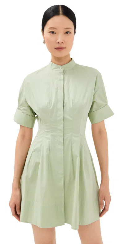 Staud Mini Lorenza Dress Pale Jade