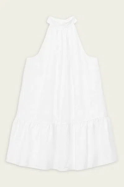 Staud Mini Marlowe Dress In White
