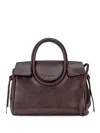 Staud Mini Maude Top-zip Shoulder Bag In Brown