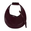 Staud Mini Moon Crescent Top-handle Shoulder Bag In Red