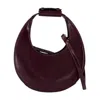 Staud Moon Mini Glossed-leather Tote