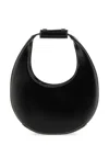 Staud Mini Moon Leather Bag In Black
